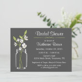 Mason Jar Vrijgezellenfeest Party Invitation Kaart (Staand voorkant)