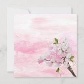 MASON JAR WATERVERF PINK SWEET PEAS KAART (Achterkant)