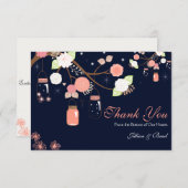 Mason Jar Wedding Hartelijk dank Bedankkaart (Voorkant / Achterkant)