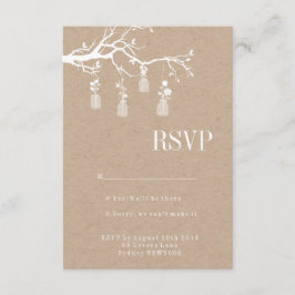 Mason Jar Wedding RSVP