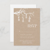 Mason Jar Wedding RSVP (Devant / Derrière)