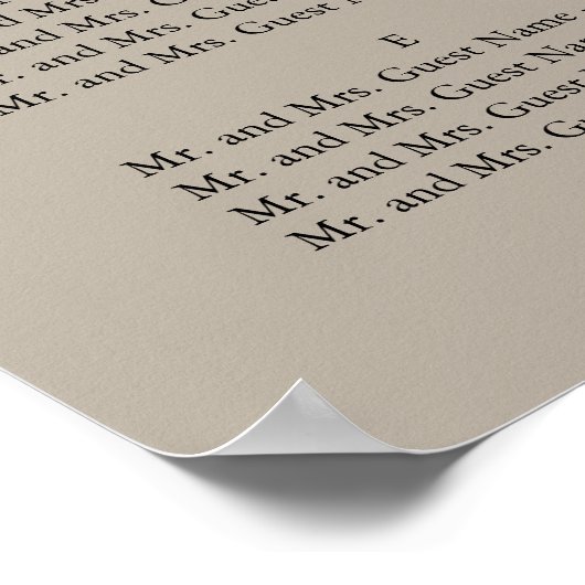 Mason Jar White Daisies 24x36Seating Chart Poster (Hoek)