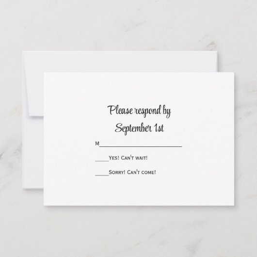 Mason Jar White Daisy Mariage campagnard carte RSV (Dos)