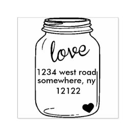 Mason Jar Zelfinkt Stempel