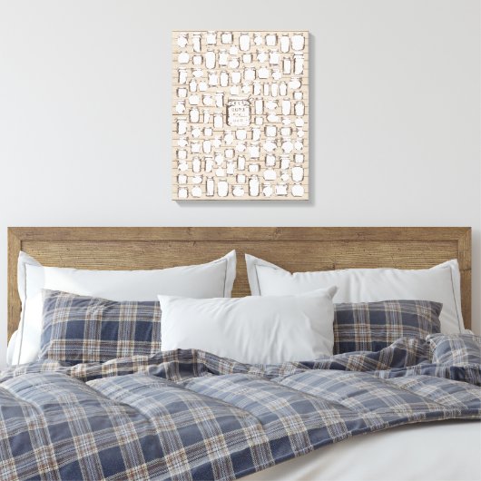 Mason Jars - 100 Signature Canvas Guest Book (Insitu (Slaapkamer))
