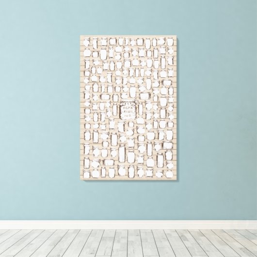 Mason Jars - 150 Signature Canvas Guest Book (Insitu (Houten vloer))