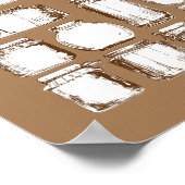 Mason Jars - 250 Alternatief voor handtekeningenbo Poster (Hoek)