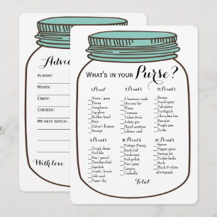 Mason Jars 2x Bruiloft Spellen Tas Wensen Kaart