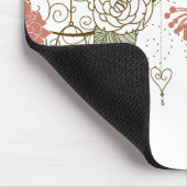 Mason Jars en  bloemen Muismat (Hoek)