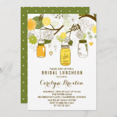 Mason Jars | Invitation au déjeuner nuptial (Devant / Derrière)