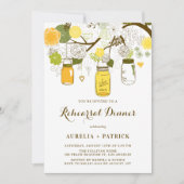 Mason Jars | Invitation au dîner de répétition (Devant)