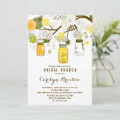Mason Jars | Invitation de Brunch nuptial (Debout devant)