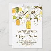 Mason Jars | Invitation de la partie d'engagement (Devant)