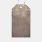 Mason Jars Stoffig Blauw Bloemen Rustieke Bruiloft Cadeaulabel (Achterkant)