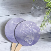 Mason Jars String Lights Wedding Program Handwaaier