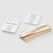 Mason Jars trouwprogramma fan. Menu Geschorste pot Handwaaier (Niet-gemonteerd)