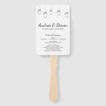 Mason Jars trouwprogramma fan. Menu Geschorste pot