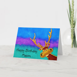 Mason, Joyeux Anniversaire stupide carte de cerf