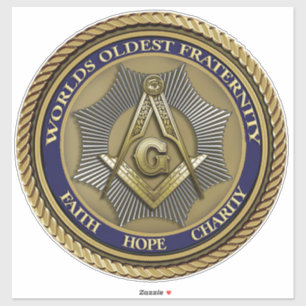 Mason Logo Maçonnieke Orde Echt Sticker