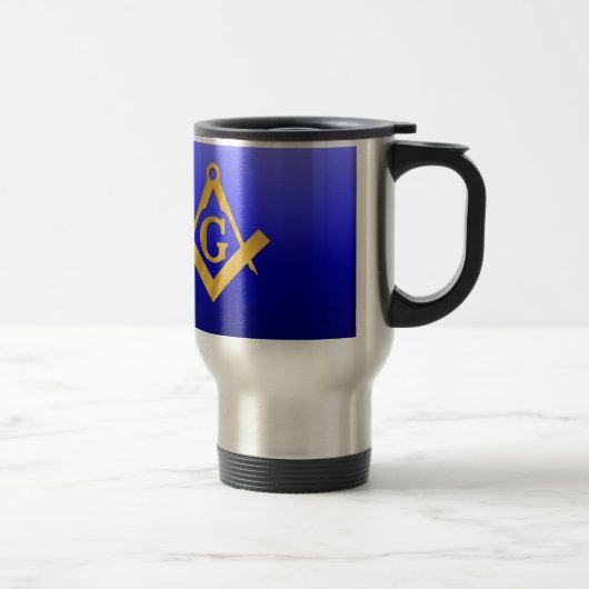 Mason Masonic met gradiëntblauw Reisbeker (Rechts)