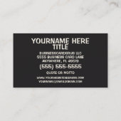 Mason metselwerk achtergrond visitekaartje (Achterkant)