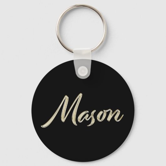 Mason Nom whitegold Button Porte-clés (Recto)