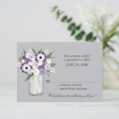 Mason Pot Bloemen | RSVP Kaartje (Staand voorkant)