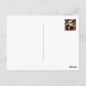 Mason pot Kerstman / Sinterklaas Briefkaart (Achterkant)