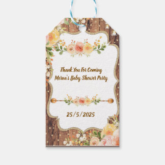 Mason pot met een boeket van rustieke bloemen boek cadeaulabel