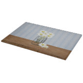 Mason pot van madeliefjes snijplank (Hoek)