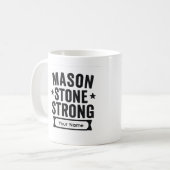 Mason Stone Strong Custom Name Mug (Devant gauche)