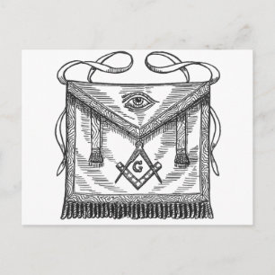 Masonic Apron Briefkaart