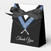 Masonic Black Tuxedo Sjabloon Hartelijk dank Bedankdoosjes (Voorkant Zijde)