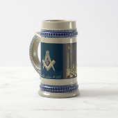 Masonic Blue Lodge Mok (Voorkant links)