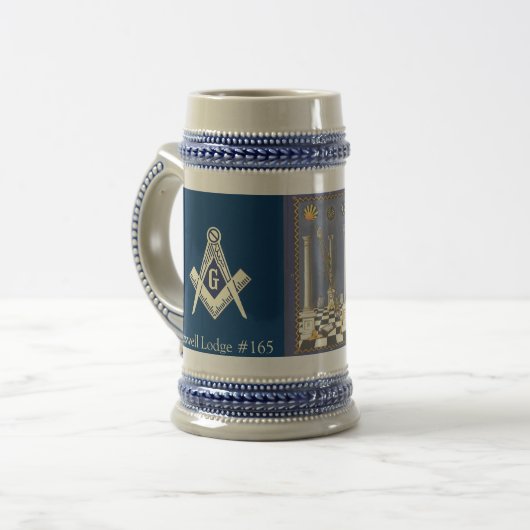 Masonic Blue Lodge Mok (Voorkant links)