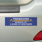 Masonic Brothers Bumpersticker (Op auto)