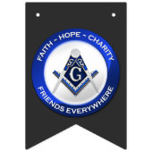 Masonic Bunting Banner Blue (Eerste vlag)