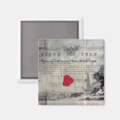 Masonic certificate, 1785 magneet (Voorkant / Achterkant)