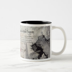 Masonic certificate, 1785 tweekleurige koffiemok