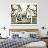 Masonic Chart (1846) Canvas Afdruk (Insitu (Slaapkamer))