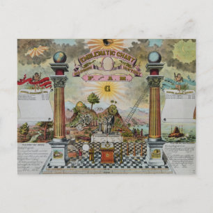 Masonic Chart 2 Briefkaart