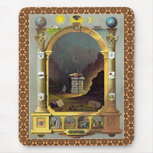 Masonic Chart 2 Muismat (Voorkant)