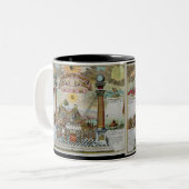 Masonic Chart 2 Tweekleurige Koffiemok (Voorkant links)