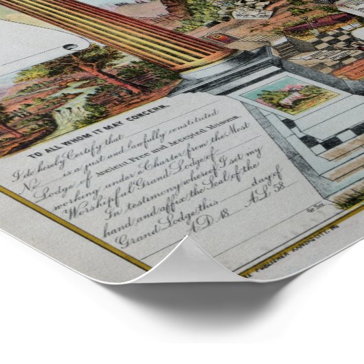 Masonic Chart II Poster (Hoek)