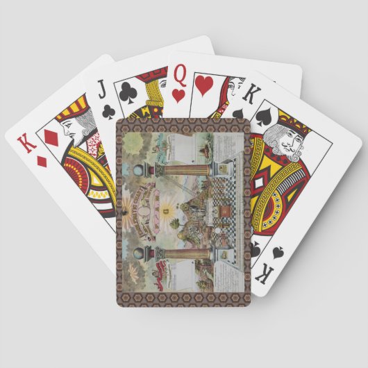 Masonic Chart Pokerkaarten (Achterkant)