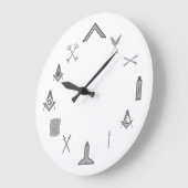 Masonic Clock "The Chairs" Grote Klok (Hoek)