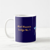 Masonic Coffee Mok Gift voor Mason (Links)