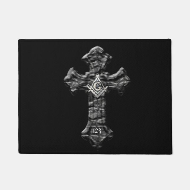 Masonic Cross Deurmat (Voorkant)