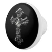 Masonic Cross Keramische Knop (Rechts)