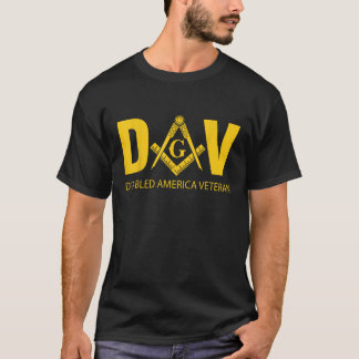 Masonic DAV uitschakelen Amerika veteraan vrijmets T-shirt